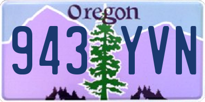 OR license plate 943YVN