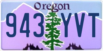 OR license plate 943YVT