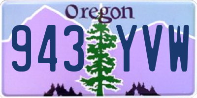 OR license plate 943YVW