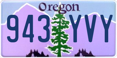 OR license plate 943YVY