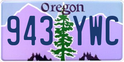 OR license plate 943YWC