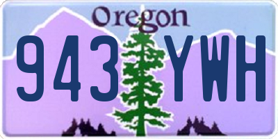 OR license plate 943YWH