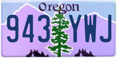 OR license plate 943YWJ