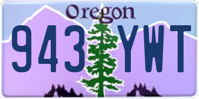 OR license plate 943YWT