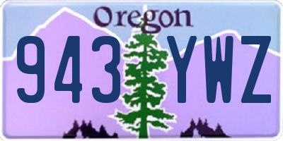 OR license plate 943YWZ