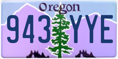 OR license plate 943YYE