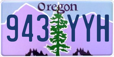 OR license plate 943YYH