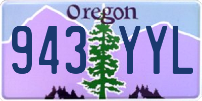 OR license plate 943YYL