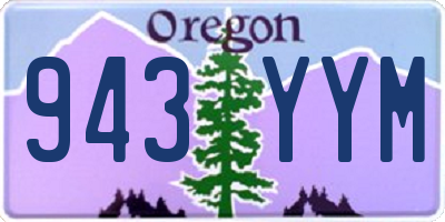 OR license plate 943YYM