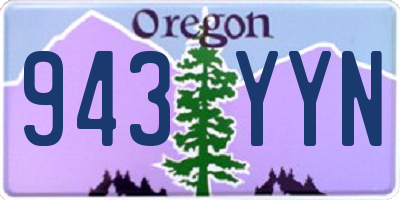 OR license plate 943YYN