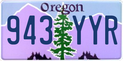 OR license plate 943YYR