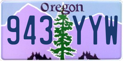 OR license plate 943YYW