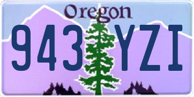 OR license plate 943YZI