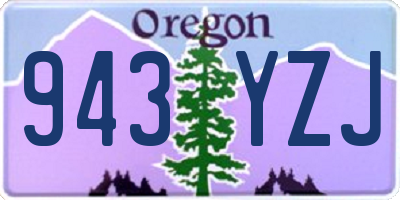 OR license plate 943YZJ