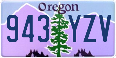 OR license plate 943YZV