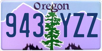 OR license plate 943YZZ