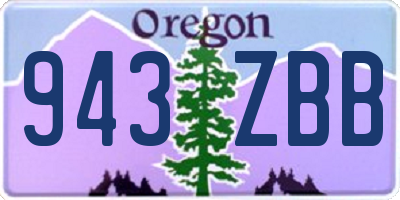 OR license plate 943ZBB