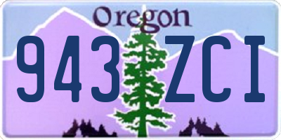OR license plate 943ZCI