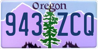 OR license plate 943ZCQ