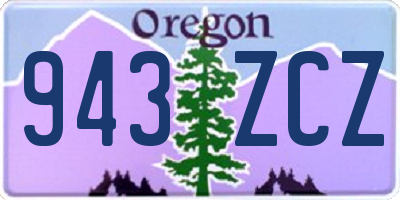 OR license plate 943ZCZ