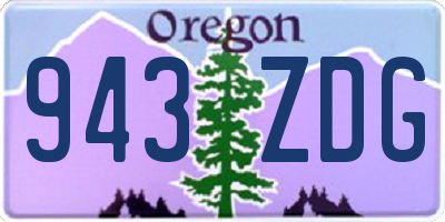 OR license plate 943ZDG