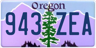 OR license plate 943ZEA