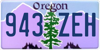 OR license plate 943ZEH