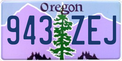 OR license plate 943ZEJ