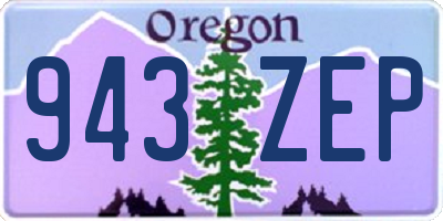 OR license plate 943ZEP