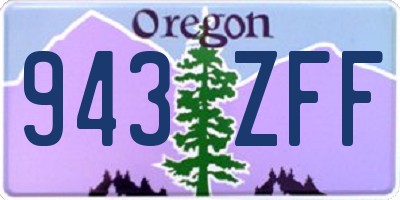 OR license plate 943ZFF