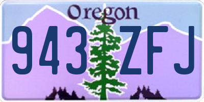 OR license plate 943ZFJ