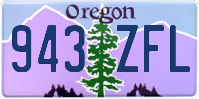 OR license plate 943ZFL