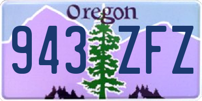 OR license plate 943ZFZ