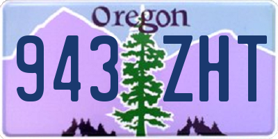 OR license plate 943ZHT