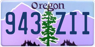 OR license plate 943ZII