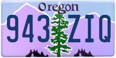 OR license plate 943ZIQ