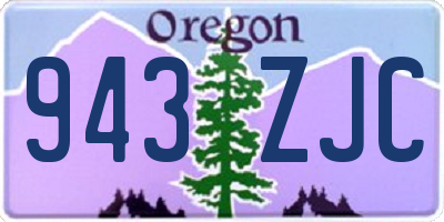 OR license plate 943ZJC