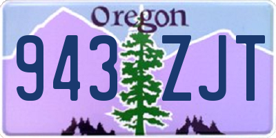 OR license plate 943ZJT