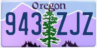 OR license plate 943ZJZ