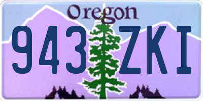 OR license plate 943ZKI