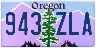 OR license plate 943ZLA