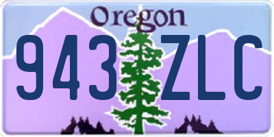OR license plate 943ZLC
