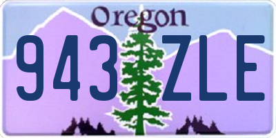 OR license plate 943ZLE