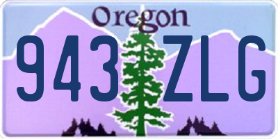 OR license plate 943ZLG