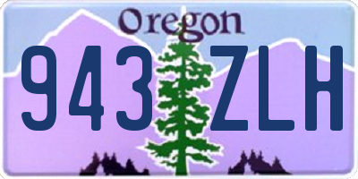 OR license plate 943ZLH