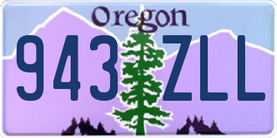 OR license plate 943ZLL