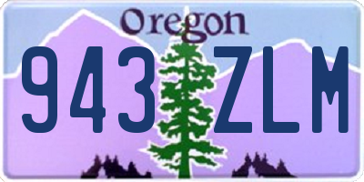 OR license plate 943ZLM