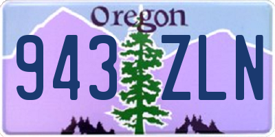 OR license plate 943ZLN