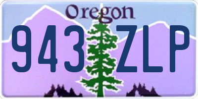 OR license plate 943ZLP
