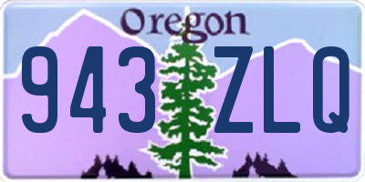 OR license plate 943ZLQ